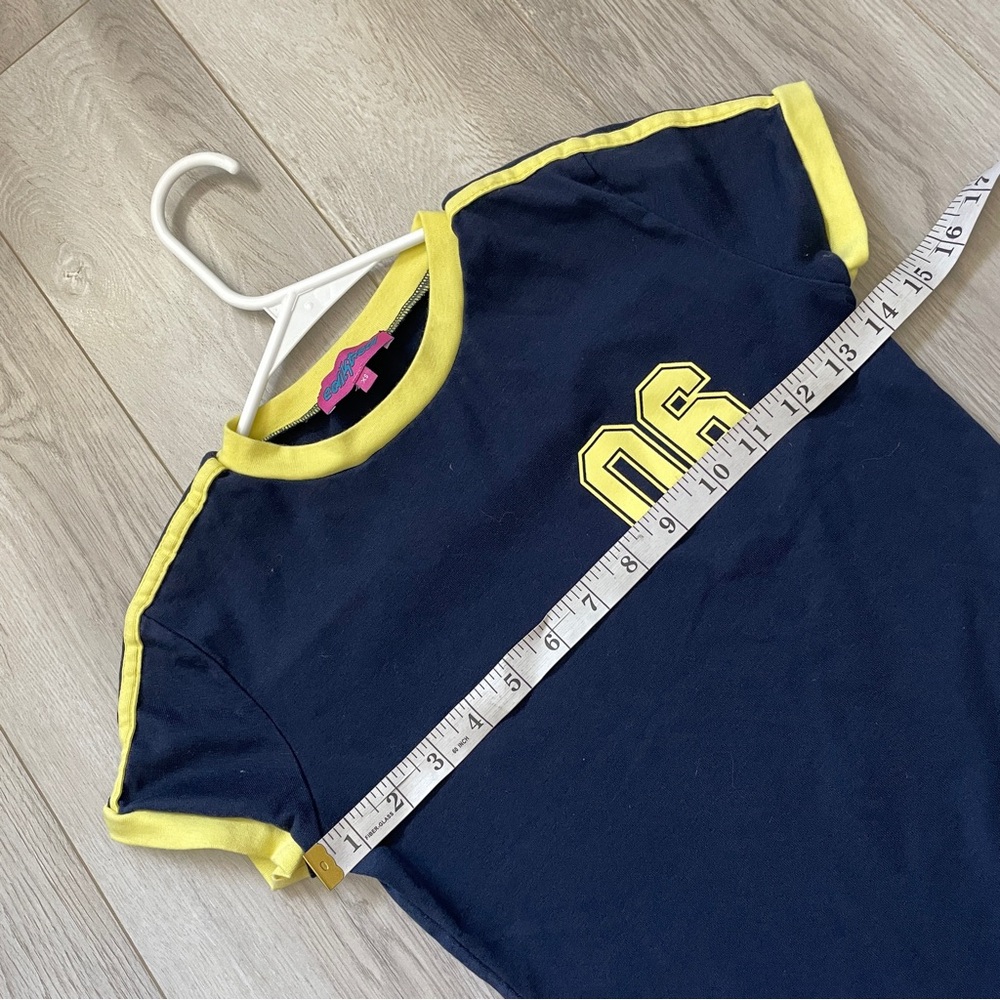 Edikted Blokecore Tshirt kassidy contrast womens Navy Blue xsmall sporty casual - Picture 3 of 6